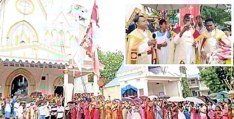 சொக்கன்குடியிருப்பு புனித யாகப்பர் - தனிஸ்லாஸ் ஆலய பெருவிழா கொடியேற்றம் நடைபெற்றது. (உள்படம்) கொடியேற்ற விழாவில் அருட்தந்தை நெல்சன் பால்ராஜ் தலைமையில் திருப்பலி நடைபெற்றது.