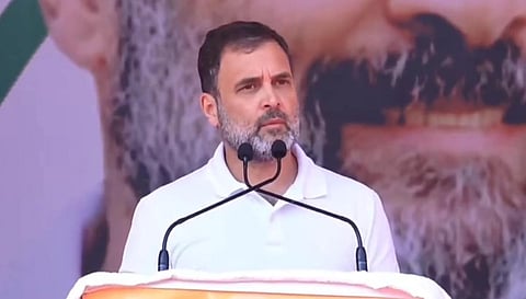 சாட்னாவில் உரையாற்றிய ராகுல் காந்தி