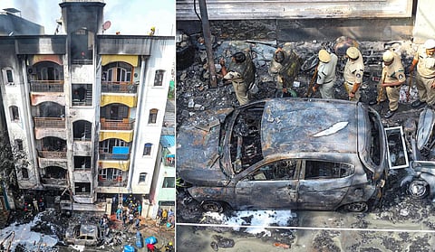 தெலங்கானாவில் குடியிருப்பு கட்டிடத்தில் பயங்கர தீ - 8 பேர் உயிரிழப்பு