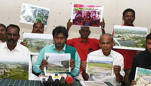 தமிழ்நாடு சுற்றுச்சூழல் பாதுகாப்பு இயக்க ஒருங்கிணைப்பாளர்கள் மதுரையில் கூட்டாக செய்தியாளர்களைச் சந்தித்தனர்