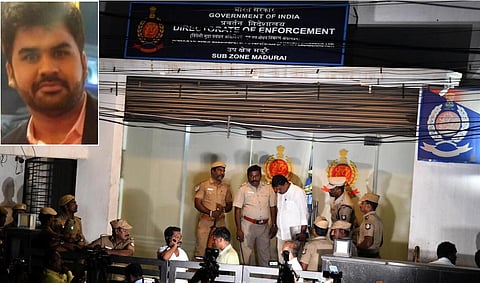 உள்படம்: அமலாக்கத் துறை அதிகாரி அங்கித் திவாரி