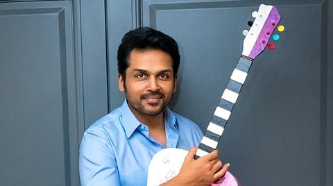 கார்த்தி நடிக்கும் படத்துக்காக கேரளாவில் இருந்து வந்த யானை