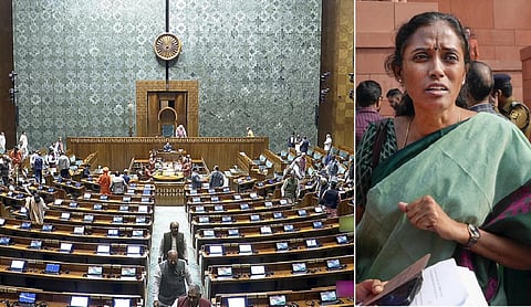 கோஷம், அமளி, ஆர்ப்பாட்டம்: மக்களவையில் இருந்து ஜோதிமணி உள்பட 5 காங். எம்.பி.க்கள் இடைநீக்கம்