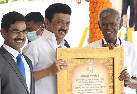 நல்லகண்ணுவுக்கு பிறந்த நாள் வாழ்த்து தெரிவித்த ஸ்டாலின் | கோப்புப் படம்