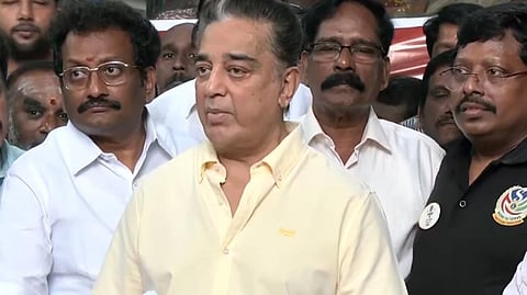 சென்னையில் செய்தியாளர்களைச் சந்தித்த மநீம தலைவர் கமல்ஹாசன்