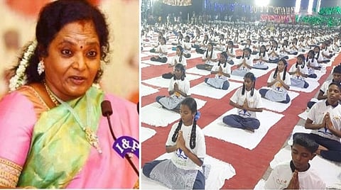 “யோகா பயிற்சி உலகம் முழுவதும் செய்வதற்கு இந்தியா பெருமைப்பட வேண்டும்” - ஆளுநர் தமிழிசை