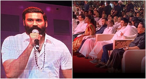 “வாங்க மன்மத ராஜா என அழைத்தது ஆச்சரியமாக இருந்தது” - தனுஷ் நெகிழ்ச்சி @ ‘கலைஞர் 100’ விழா