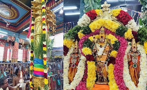 அழகர்கோவில் சோலைமலை முருகன் கோயிலில் தைப்பூச பெருந்திருவிழா கொடியேற்றம்