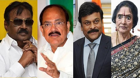 விஜயகாந்த், வெங்கய்ய நாயுடு, சிரஞ்சீவி, வைஜெயந்தி மாலா