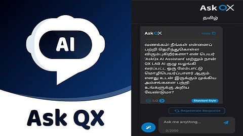 ‘Ask QX’ சாட்ஜிபிடிக்கு போட்டியாக அறிமுகம் | தமிழ் உட்பட 12 இந்திய மொழிகளில் பயன்படுத்தலாம்