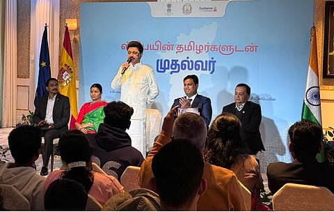 ஸ்பெயினில் நடைபெற்ற நிகழ்வில் மு.க.ஸ்டாலின்