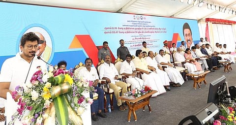 சென்னையில் நடந்த விழாவில் அமைச்சர் உதயநிதி உரையாற்றினார்.