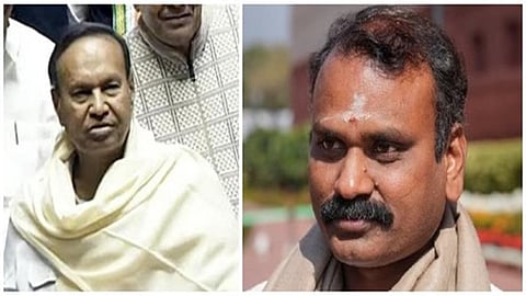 ‘எம்.பி., அமைச்சராக இருக்க எல்.முருகனுக்கு தகுதி இல்லை’ - மக்களவையில் டி.ஆர்.பாலு விமர்சனம்: தலித் சமூகத்தை அவமதித்ததாக பாஜக குற்றம்சாட்டியதால் அமளி