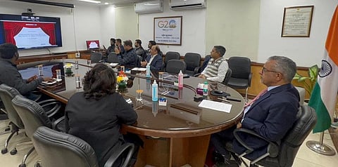 திறந்தவெளிக் கட்டமைப்பு மின்னணு வர்த்தக நியாய விலைக் கடைகளை மத்திய உணவு, பொது விநியோகத் துறையின் செயலாளர் சஞ்சீவ் சோப்ரா காணொளி காட்சி வாயிலாக திறந்துவைத்தார்.