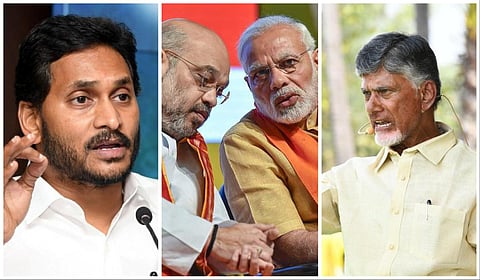 சந்திரபாபு, ஜெகன்மோகன் அடுத்தடுத்து டெல்லி விசிட் - பாஜகவைக் குறிவைத்து பயணமா?