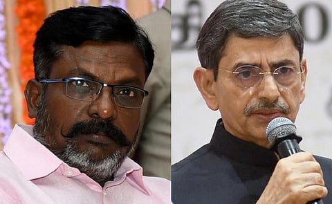 திருமாவளவன் | ஆர்.என்.ரவி : கோப்புப் படங்கள்