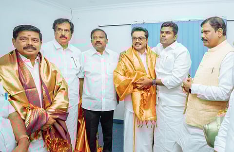 “நினைத்த இலக்கை அடைய முடியவில்லை” - சரத்குமார் விளக்கம் @ பாஜக - சமக இணைப்பு