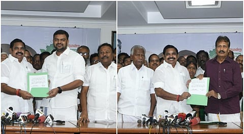 எஸ்டிபிஐக்கு திண்டுக்கல்; புதிய தமிழகம் கட்சிக்கு தென்காசி: அதிமுக அதிகாரபூர்வ அறிவிப்பு