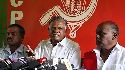 ‘‘எதிர்க்கட்சிகள் சிதறிக் கிடப்பதால் 40 தொகுதிகளிலும் திமுக கூட்டணிக்கே வெற்றி’’ - முத்தரசன் கணிப்பு