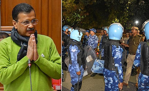 டெல்லி முதல்வர் அரவிந்த் கேஜ்ரிவால் கைது - அமலாக்கத் துறை நடவடிக்கை