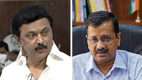 முதல்வர் ஸ்டாலின் மற்றும் கேஜ்ரிவால்