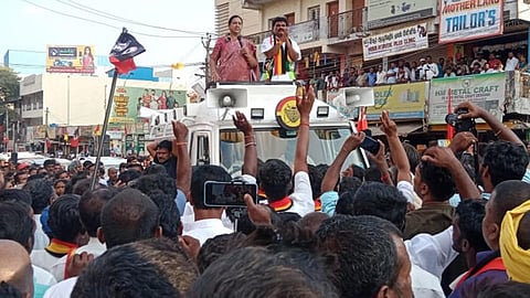 “தமிழகத்தில் நடப்பது மக்களுக்கு எதிரான ஆட்சி” - பிரேமலதா விஜயகாந்த் @ காவேரிப்பட்டணம்