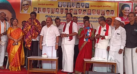 சவால்களை எதிர்கொண்டு திமுக வேட்பாளர் வெற்றிக்கு பாடுபட வேண்டும்: அமைச்சர் தா.மோ.அன்பரசன் அறிவுறுத்தல்