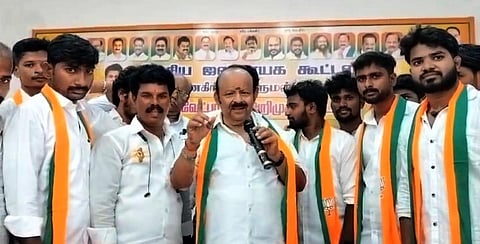 ஊத்தங்கரையில் நடந்த அறிமுக கூட்டத்தில் பாஜக வேட்பாளர் நரசிம்மன் பேசினார்.