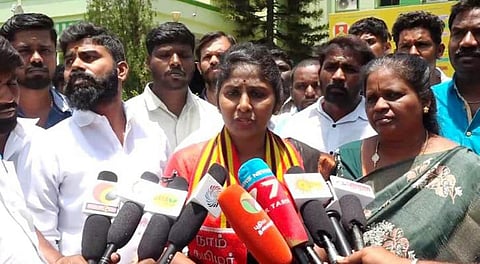 “எங்கள் வெற்றியை தடுப்பதிலேயே அனைவரும் குறி” - கிருஷ்ணகிரி நாதக வேட்பாளர் வித்யாராணி வீரப்பன்