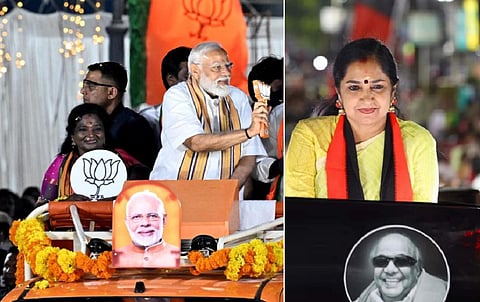 தமிழிசை Vs தமிழச்சி தங்கபாண்டியன் - மோடி ‘ரோடு ஷோ’வில் மக்கள் தடுத்து நிறுத்தமா?