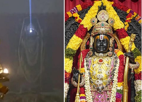 ராம நவமி: அயோத்தி ராமர் நெற்றியில் திலகம் வடிவில் விழவைக்கப்பட்ட சூரிய கதிர்கள்!