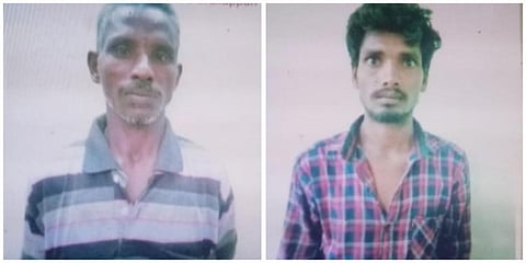 சிறை தண்டனை விதிக்கப்பட்டுள்ள வரதராஜ் (இடது) சிவா (வலது)