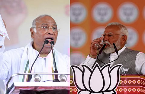 கார்கே, மோடி | கோப்புப் படம்