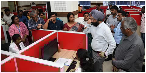 சென்னை டிஎம்எஸ் அலுவலகத்தில் அமைக்கப்பட்டுள்ள மனநல ஆலோசனை மையம்