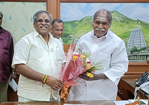 புதுச்சேரியில் முதல் முறை: 4-வது முறையாக முதல்வராகி 4-ம் ஆண்டு ஆட்சியைத் தொடங்கிய ரங்கசாமி!