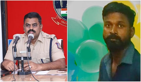 கைதான போர்மேன் சுரேஷ் (வலது)