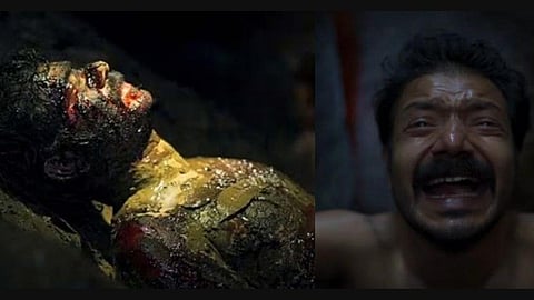 ‘மஞ்ஞும்மெல் பாய்ஸ்’ படத்தில் ஸ்ரீநாத் பாஸிக்கு பிஸ்கட்டால் மேக்கப்