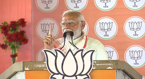 ஒடிசாவில் தேர்தல் பிரச்சாரத்தில் ஈடுபட்ட பிரதமர் மோடி
