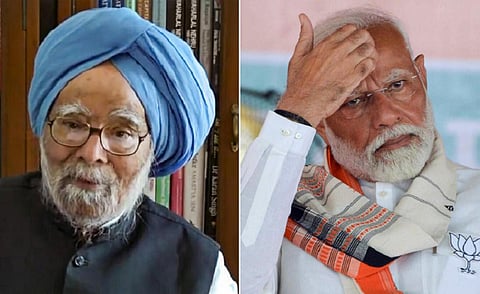 முன்னாள் பிரதமர் மன்மோகன் சிங், பிரதமர் மோடி | கோப்புப் படங்கள்