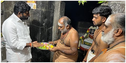 புதுச்சேரியில் உள்ள பழமையான சிவன் கோயிலில் வழிபட்ட பாஜக மாநிலத் தலைவர் அண்ணாமலை