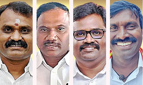 எல்.முருகன், ஆ.ராசா, லோகேஷ் தமிழ்செல்வன், ஆர்.ஜெயகுமார்