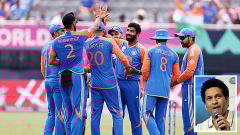 இந்திய அணி வீரர்கள் | உள்படம்: சச்சின் டெண்டுல்கர்