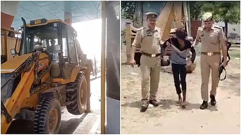 கட்டணம் கேட்டதால் சுங்க சாவடியை இடித்த புல்டோசர் டிரைவர் கைது @ உ.பி