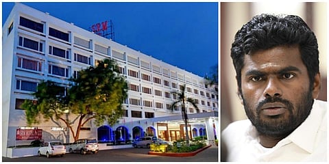 “அரசியல் காழ்ப்புணர்ச்சியால் எஸ்ஆர்எம் ஹோட்டலை மூட முயற்சி” - திமுகவுக்கு அண்ணாமலை கண்டனம்