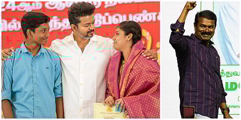 ‘‘மாணவர்களை ஊக்கப்படுத்தும் 'அன்புத்தளபதி' விஜய்க்கு நெஞ்சம் நிறைந்த வாழ்த்துகள்’’: சீமான்