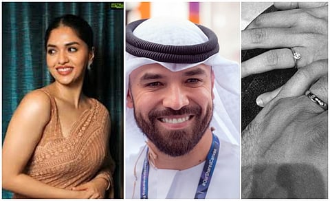 பிரபல யூடியூபர் காலித் அல் அமெரியுடன் நடிகை சுனைனா நிச்சயதார்த்தம்?