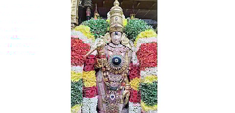 சிறப்பு அலங்காரத்தில் மீனாட்சி அம்மன். (கோப்பு படம்)