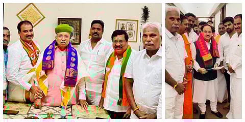 புதுச்சேரி பாஜக எம்எல்ஏக்கள் டெல்லியில் மத்திய அமைச்சர்கள் ஜெ.பி.நட்டா மற்றும் அர்ஜூன் ராம் மேக்வாலை சந்தித்தனர்.