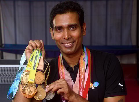 ஒலிம்பிக்கில் இம்முறை இந்தியா இரட்டை இலக்கத்தில் பதக்கம் வெல்லும்: தேசிய கொடியை ஏந்திச் செல்லும் சரத் கமல் நம்பிக்கை