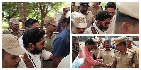 மோசடி வழக்கில் சவுக்கு சங்கர் கரூர் நீதிமன்றத்தில் ஆஜர்படுத்தப்பட்டார்